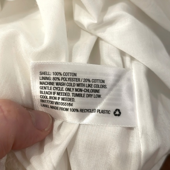 A New Day - white cotton, sleeveless, tiered maxi dress - size medium - Picture 8 of 11